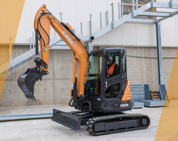 Case minikaivukone CX37C maarakennustöihin, Case construction, maarakennus, maarakennuskoneet, kaivukoneet, kaivinkoneet, minikaivukoneet, konevuokraus, konemyynti, konevuokraamo, Rentti